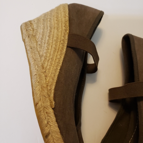 Montego Bay Club Espadrille Wedges sz 9 color gray - Picture 4 of 9